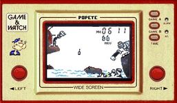 une photo d'Ã©cran de Popeye (Widescreen) sur Nintendo Game and Watch